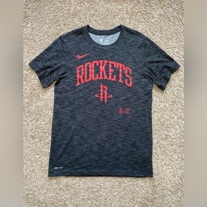 Nike Houston Rockets NBA Dri-FIT Velocity Practice Basketball T-Shirt Men SMALL